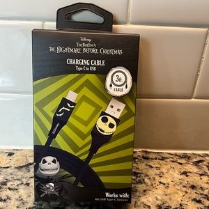 Disney The Nightmare Before Christmas 3ft USB to USB-C. SEND ME AN OFFER!